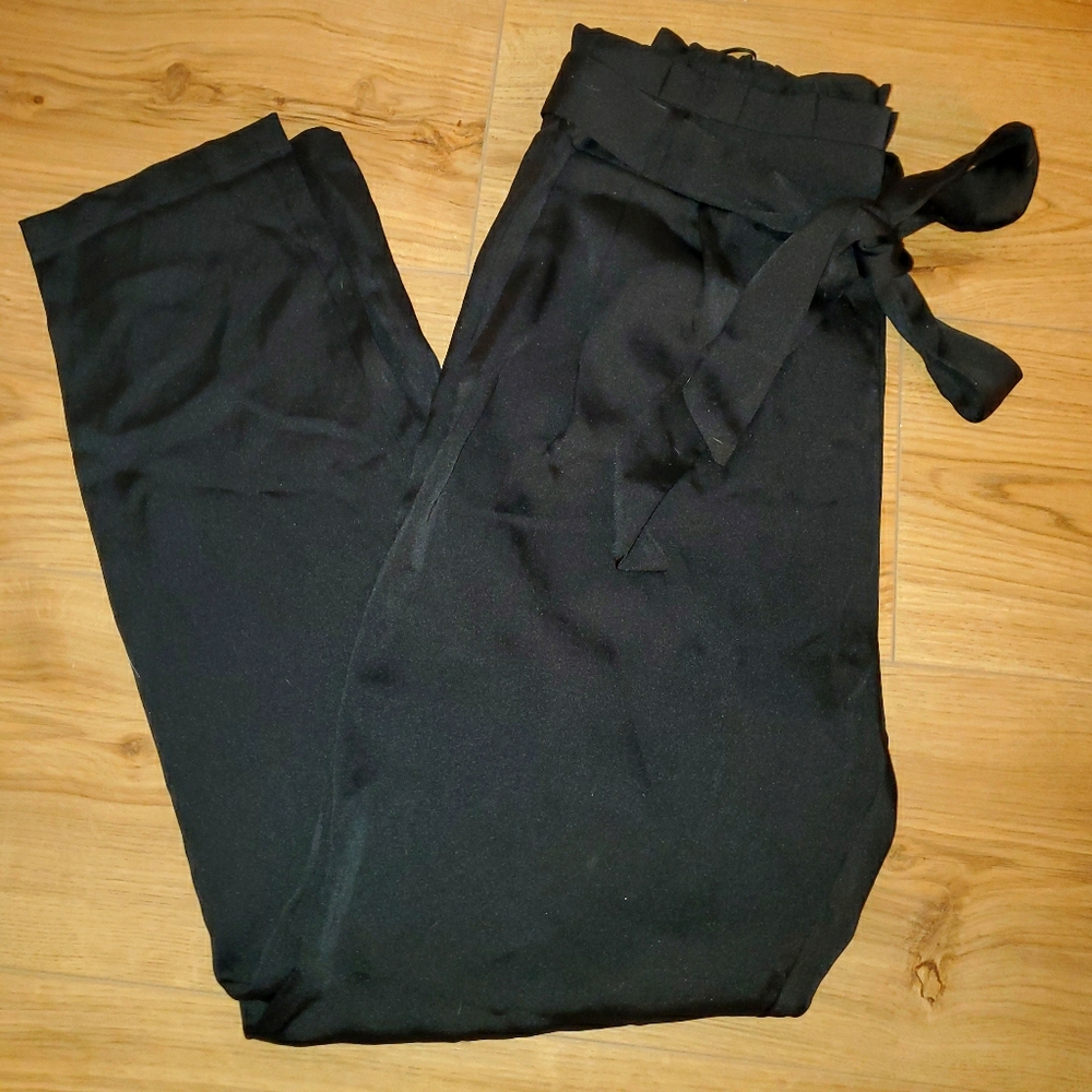 Fashion Nova Satin Pants: M